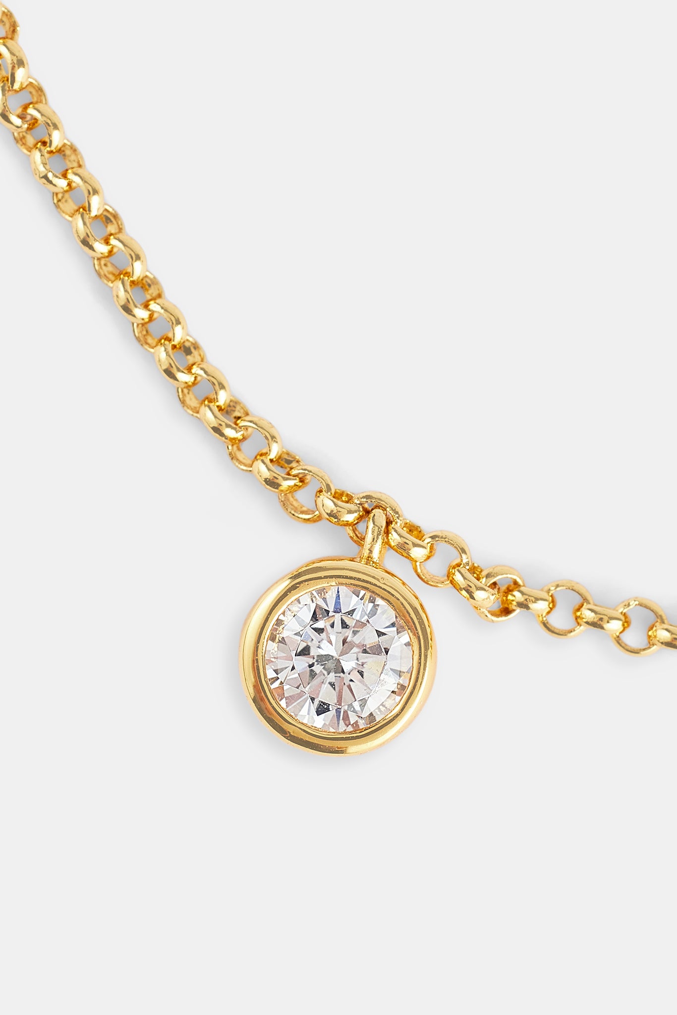 Iced Gemstone Micro Bracelet - 6mm - Gold